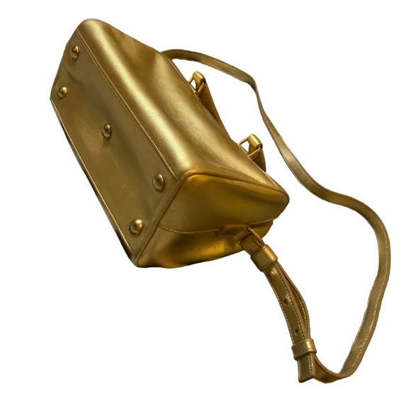 Authentic Yves SAINT LAURENT PARIS  Mini Baby Duffle 2WAY Hand Bag Leath… - Picture 11 of 12